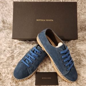 AUTHENTIC BOTTEGA VENETA Espadrilles Spritz Suede Denim Size 39